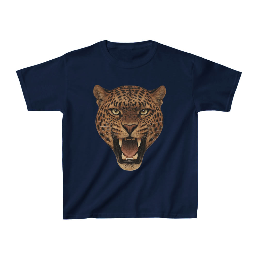 Leopard Graphic 90s Baby Tee | Vintage Animal Print Y2K Streetwear Top for Women