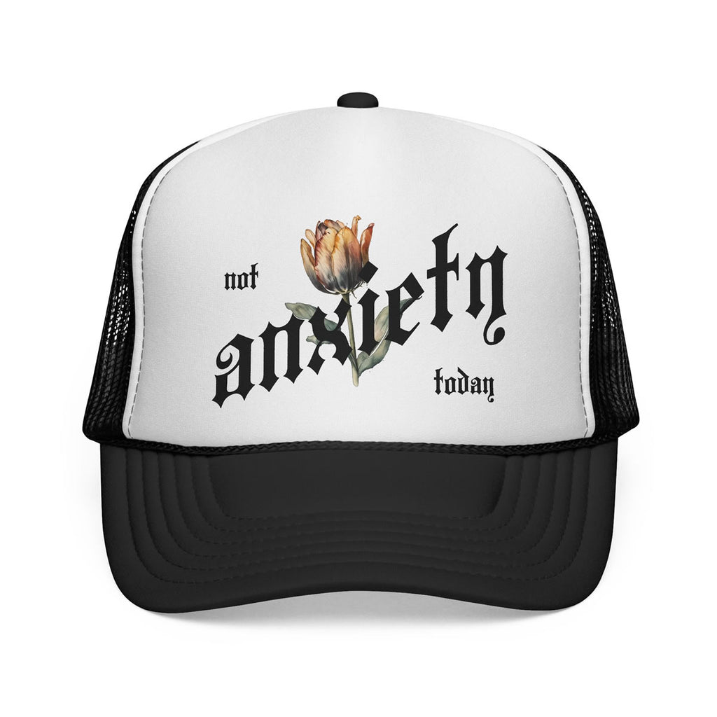 Not Today Anxiety Trucker Hat – Trendy Mental Health Embroidered Cap | Motivational Mesh Snapback
