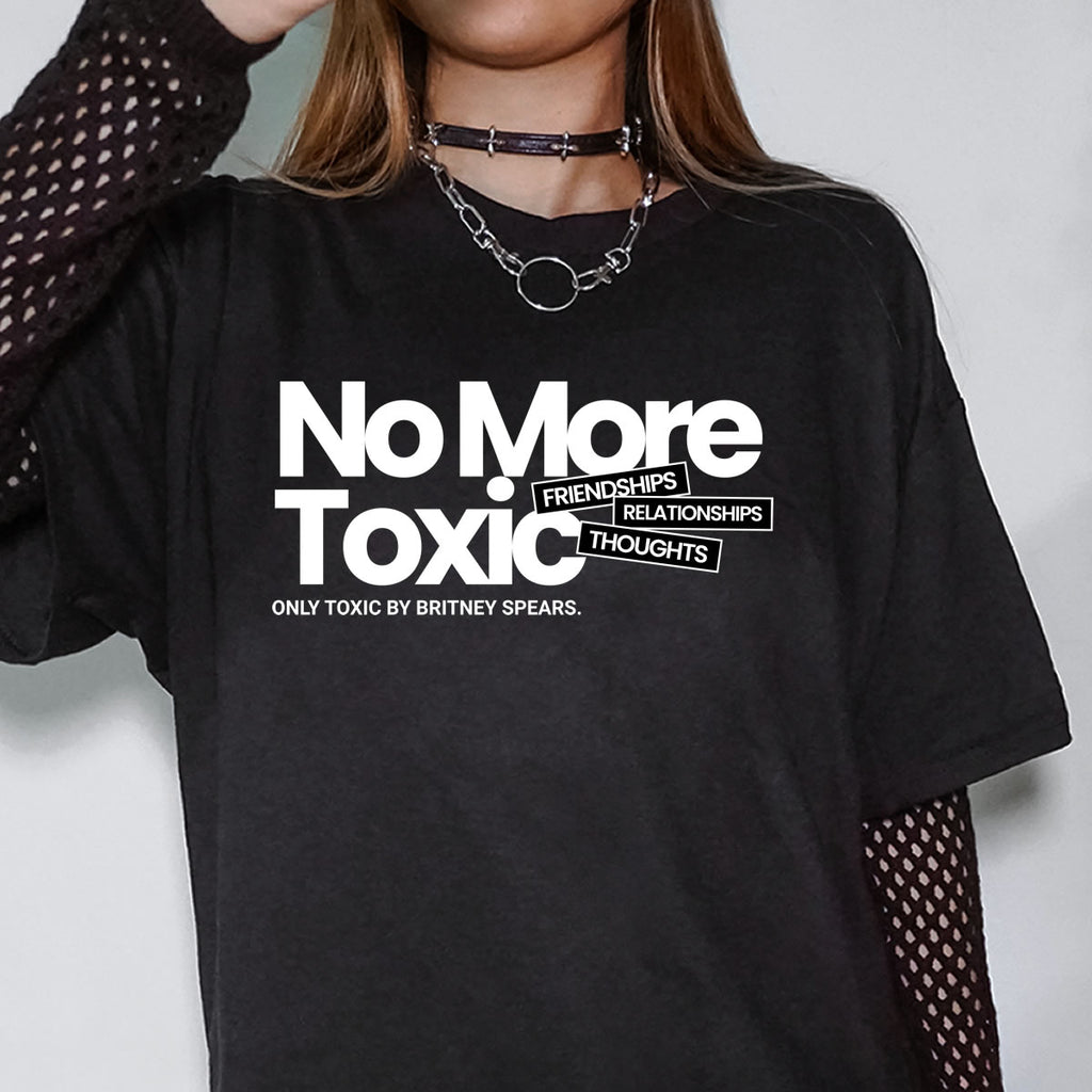 No More Toxic Friendships Unisex Black T-Shirt | Empowering Graphic Tee for Men & Women