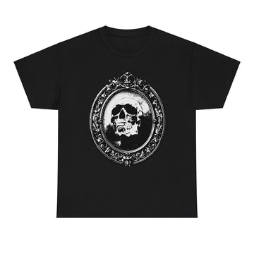 Halloween Skull Graphic T-Shirt | Gothic Vintage Skull Shirt | Spooky Horror Tee