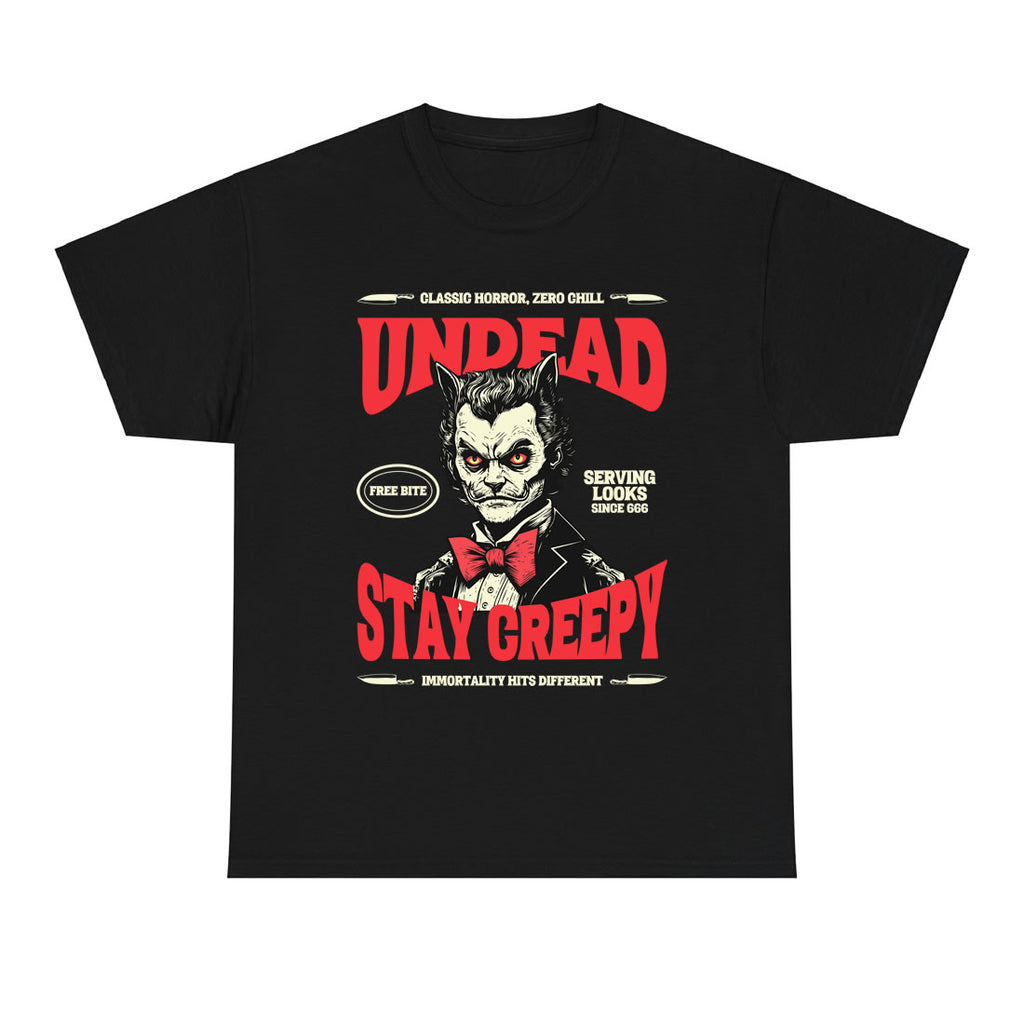 Undead Vampire T-Shirt – Gothic Horror Graphic Tee | Stay Creepy Halloween Shirt