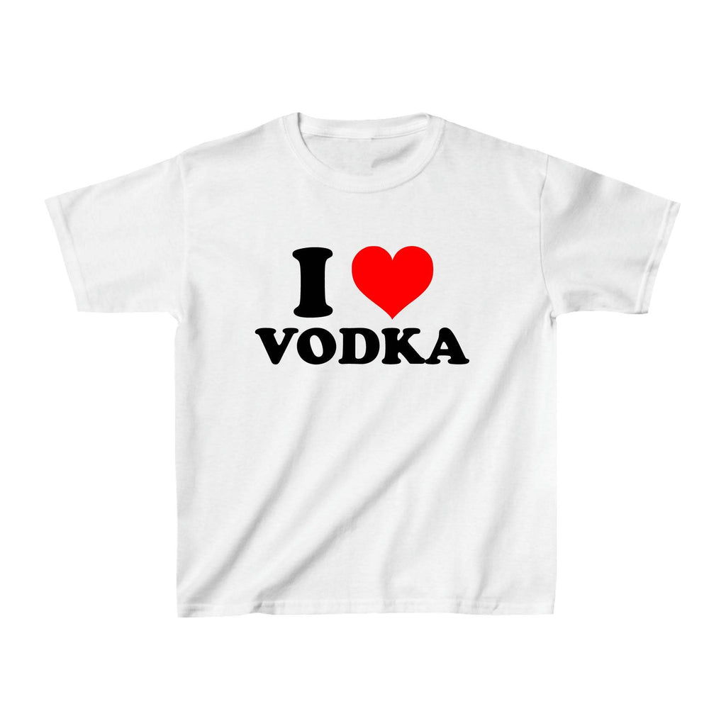I Love Vodka Baby Tee - printwithsky