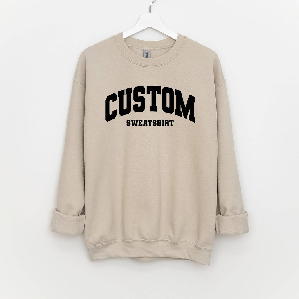 Custom Personalized Varsity Sweatshirt - printwithsky