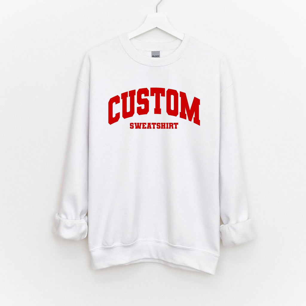 Custom Personalized Varsity Sweatshirt - printwithsky
