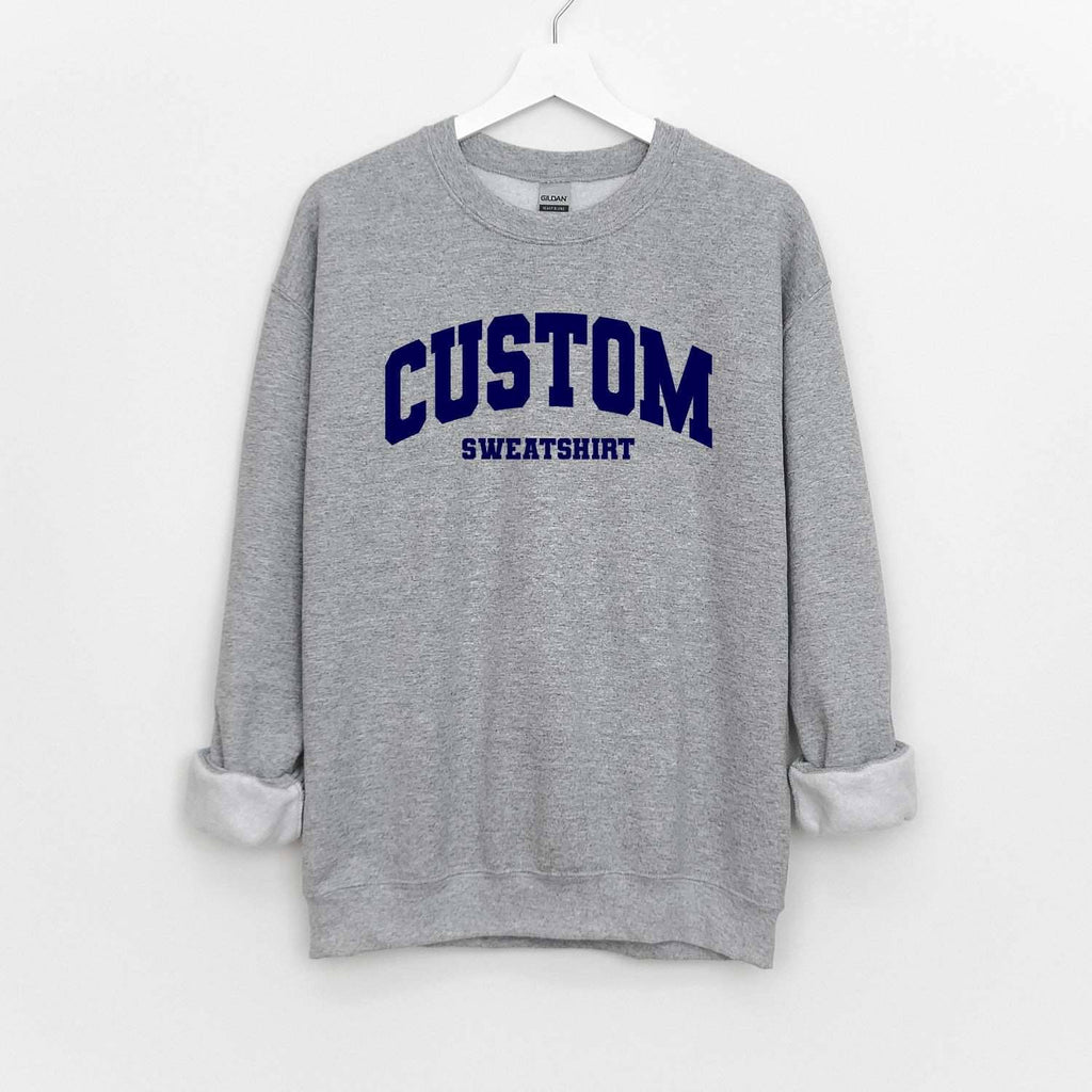 Custom Personalized Varsity Sweatshirt - printwithsky