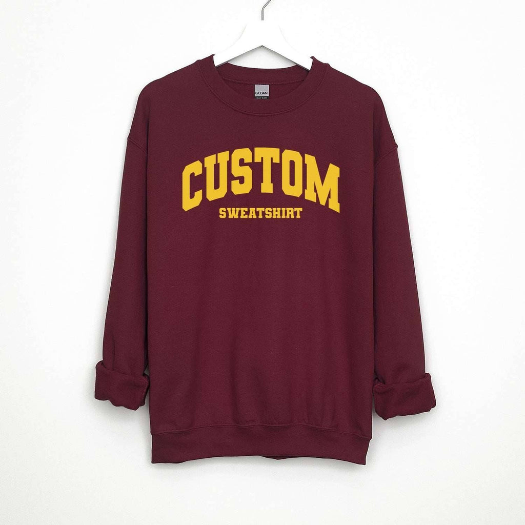 Custom Personalized Varsity Sweatshirt - printwithsky