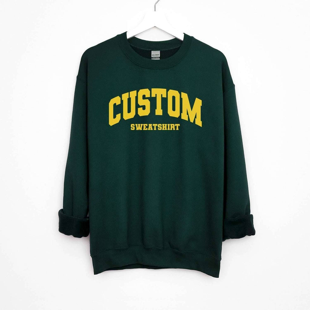 Custom Personalized Varsity Sweatshirt - printwithsky