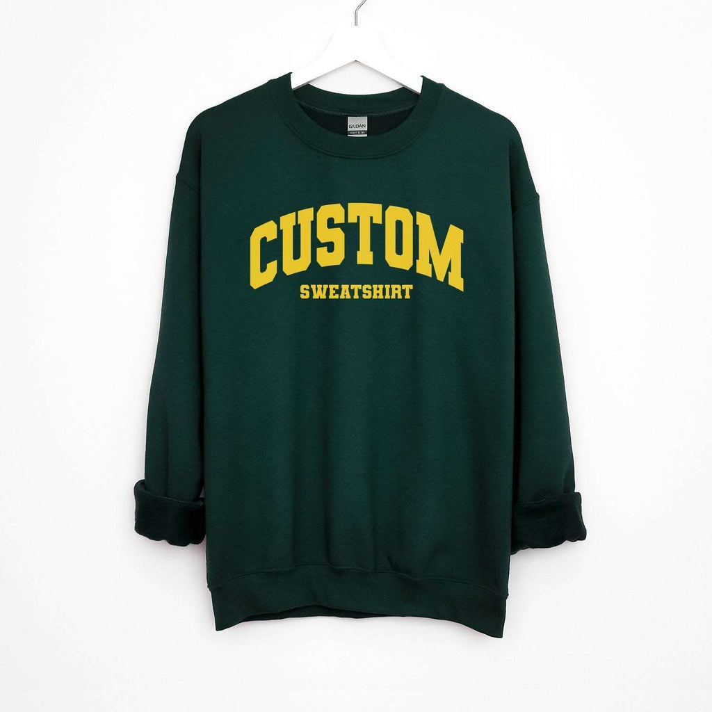 Custom Personalized Varsity Sweatshirtprintwithsky