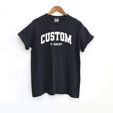 Custom Personalized Comfort Colors Varsity Short Sleeve T-shirtprintwithsky