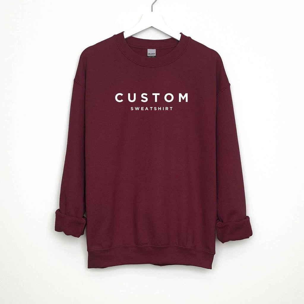 Custom Personalized Simple Sweatshirt - printwithsky