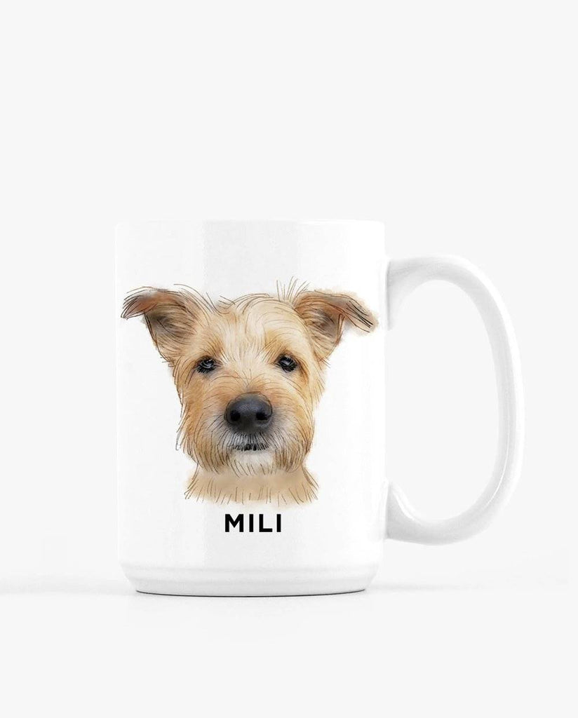 Custom Pet Portrait Mug - printwithsky