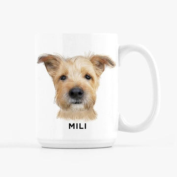 Custom Pet Portrait Mug - printwithsky