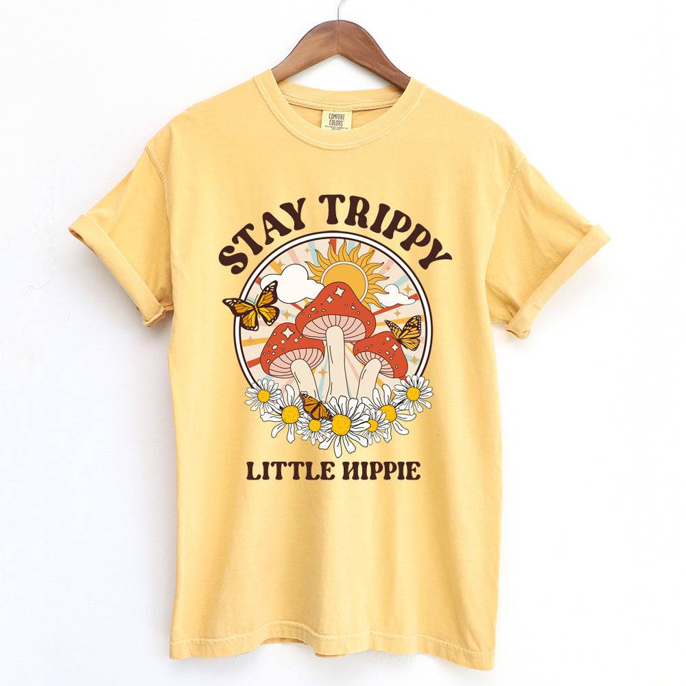 Stay Trippy Little Hippie Short Sleeve T-shirt - printwithsky