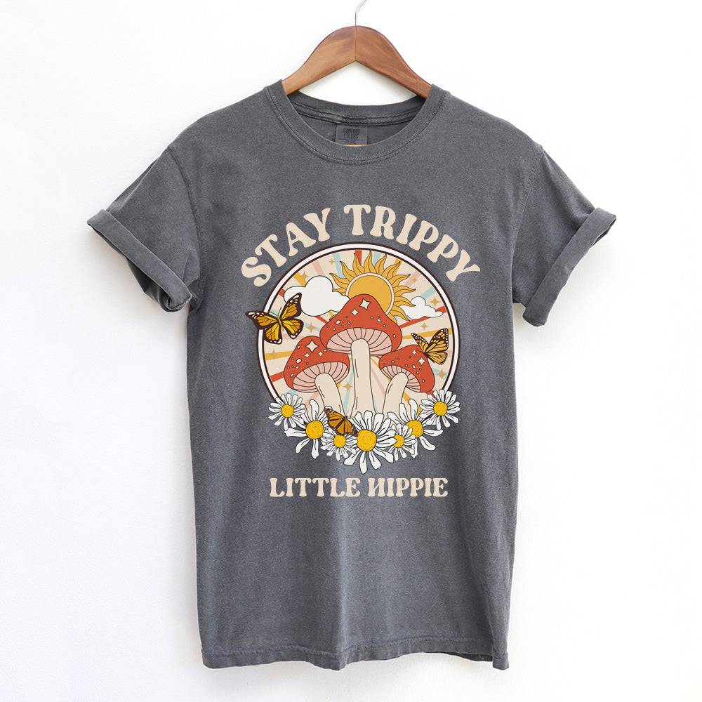 Stay Trippy Little Hippie Short Sleeve T-shirt - printwithsky