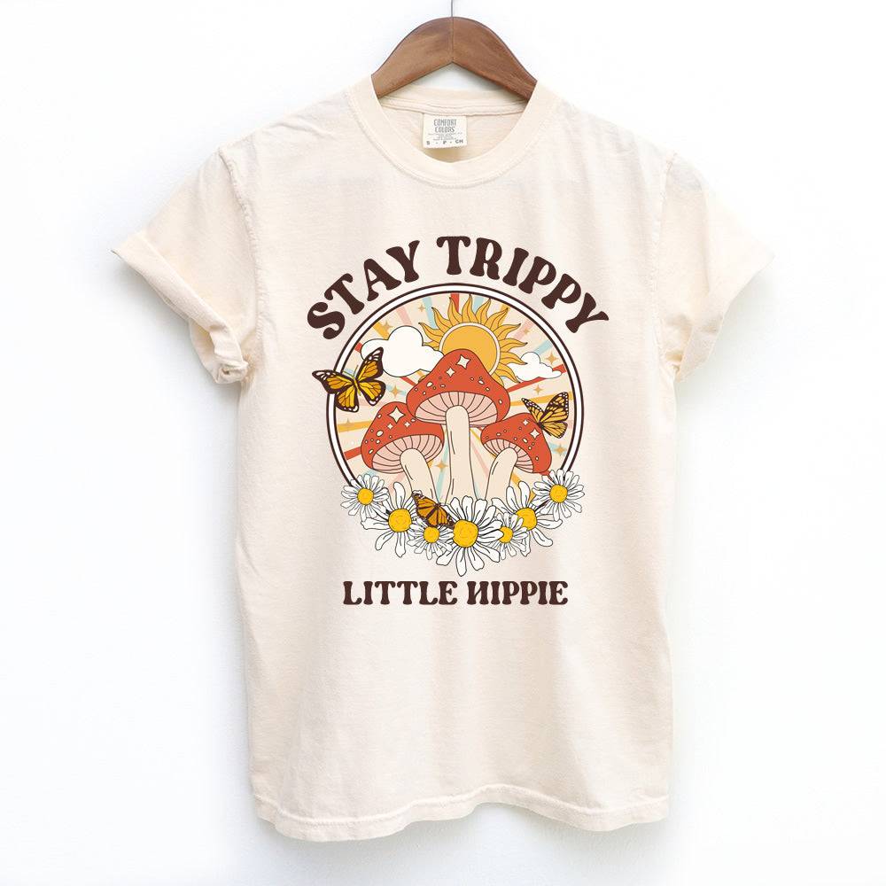 Stay Trippy Little Hippie Short Sleeve T-shirt - printwithsky