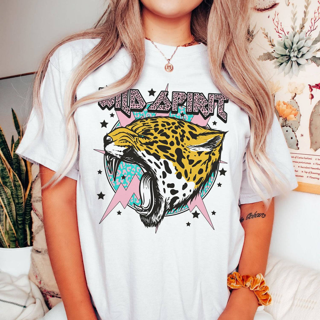 Wild Spirit Leopard Comfort Colors Short Sleeve T-shirt - printwithsky